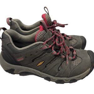 Keen Koven Low Hiking Shoes Women’s Size 6/Youth 4 Gray Pink Waterproof 1011280
